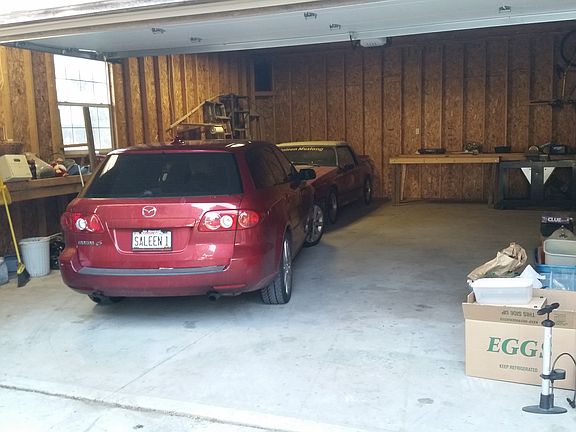 2 car deep garage with high ceiling