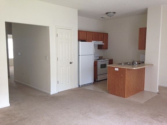 Kitchen with refrigerator, range, microwave, dishwasher & ga