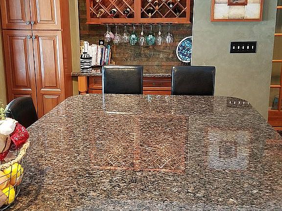Granite throughout kitchen