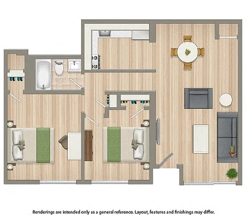 Floor plan Two Bedroom B