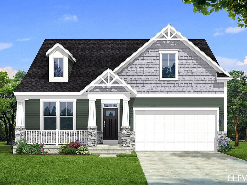 Front Elevation of Cedar II Single Family Home by DRB Homes, with Stunning Exterior Design and Moder