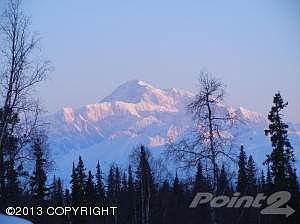 Denali from cabin in winter