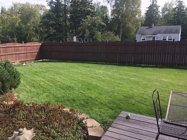 Large front yard