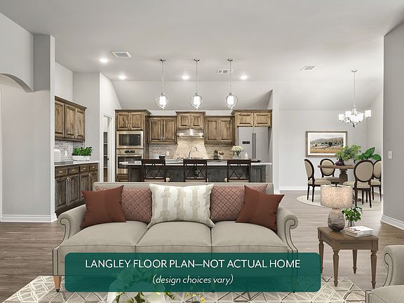 Living Area and Kitchen