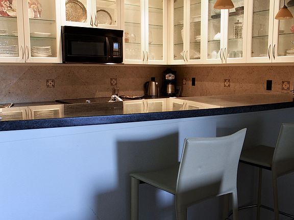 Well-lit kitchen