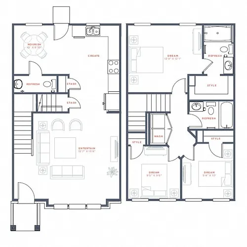 Floor plan Townhome