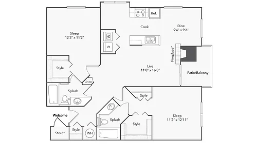 Floor plan Chesapeake