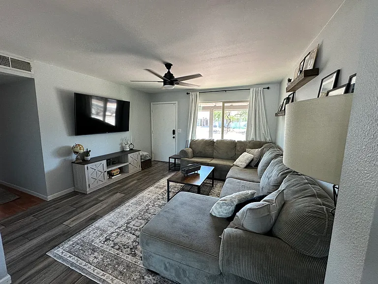 Living Room - please note, furniture will be slightly different but will be furnished.