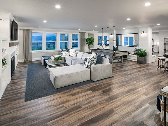 Spacious great rooms for casual living