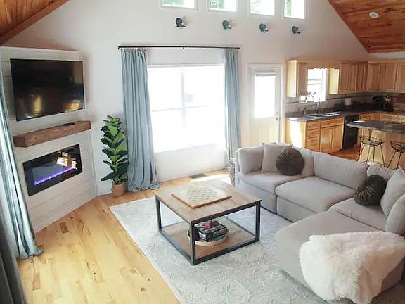 Living room and kitchen