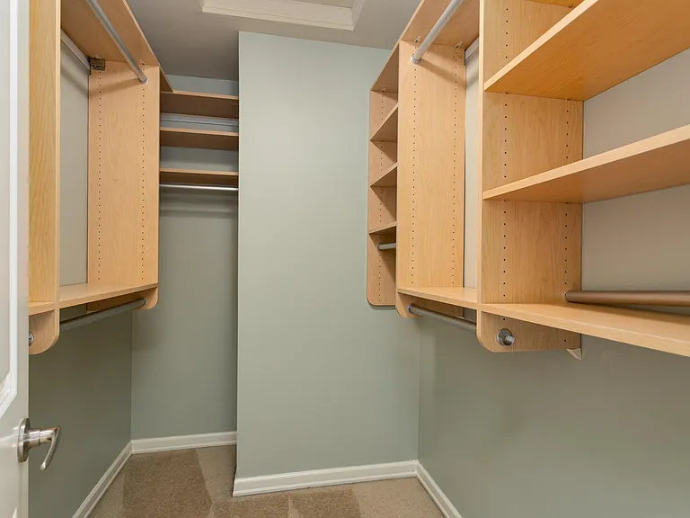 Built-in closet system!