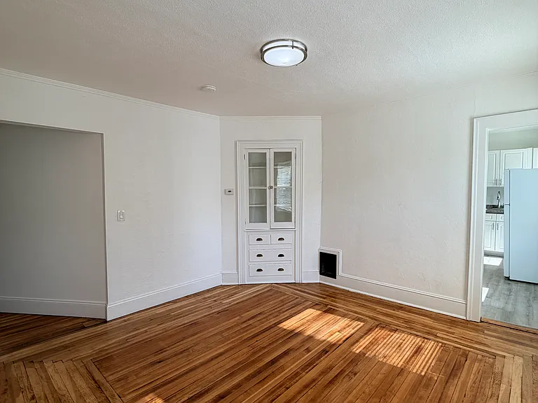 View from first bedroom off living room