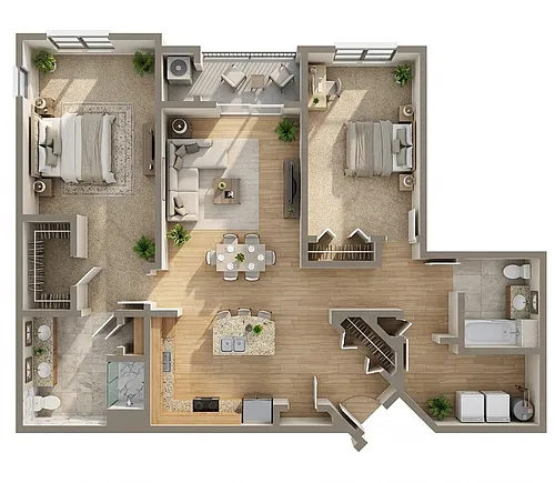 Floor plan Two Bedroom F