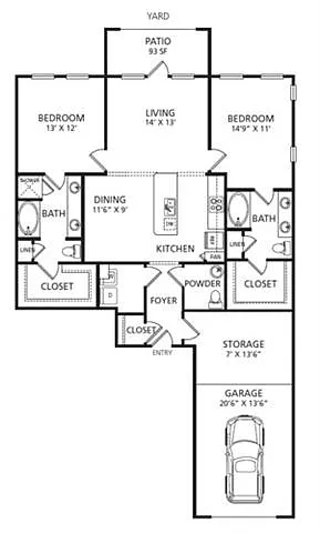 Floor plan E1