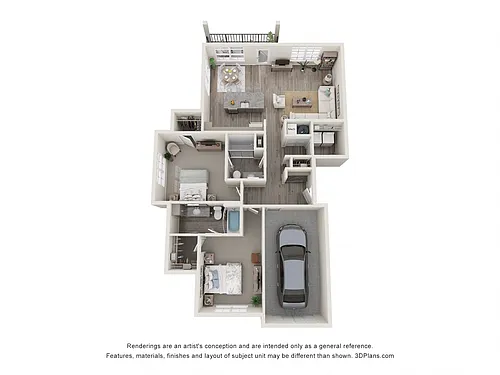 Floor plan B4.1 with Garage