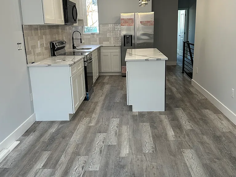 Shaker Cabinets with Quartz Counter Top with modern finishes