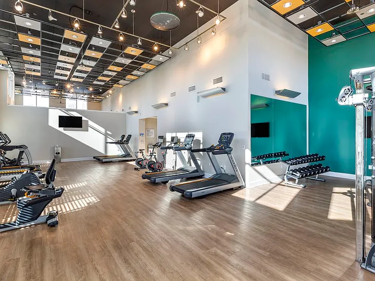 Fitness center with cardio and strength equipment