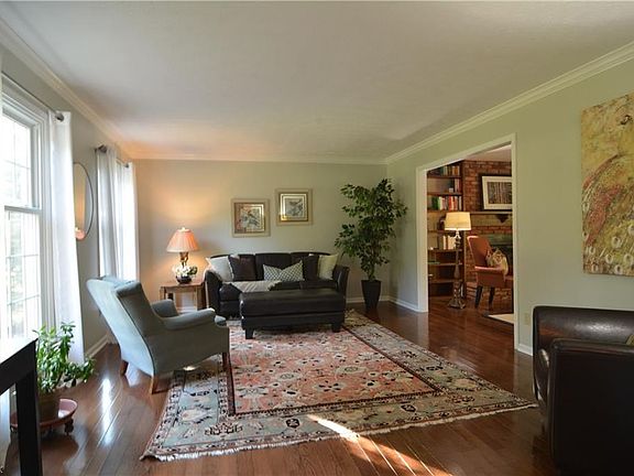 Living Room with new hard wood floors