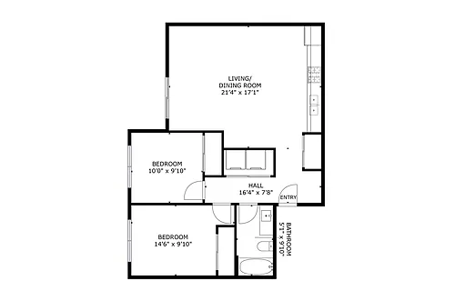 Floor plan Two Bedroom