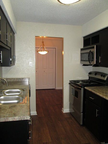 Galley style kitchen 