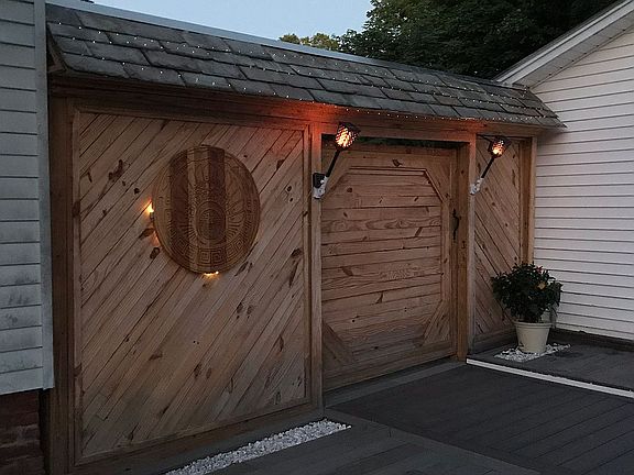 Pocket door into yard