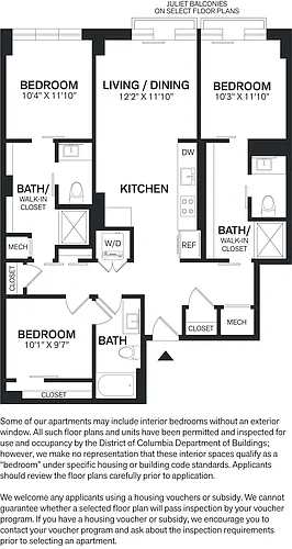 Floor plan 3 Bed/3 Bath-C4
