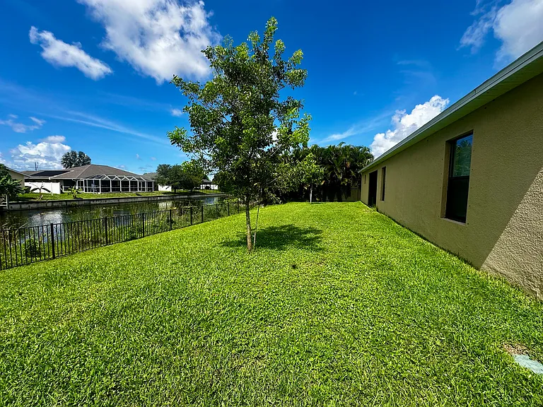 Fully Fenced backyard
