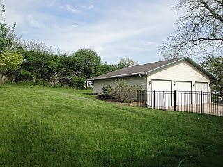 Fenced Back Yard, Garage