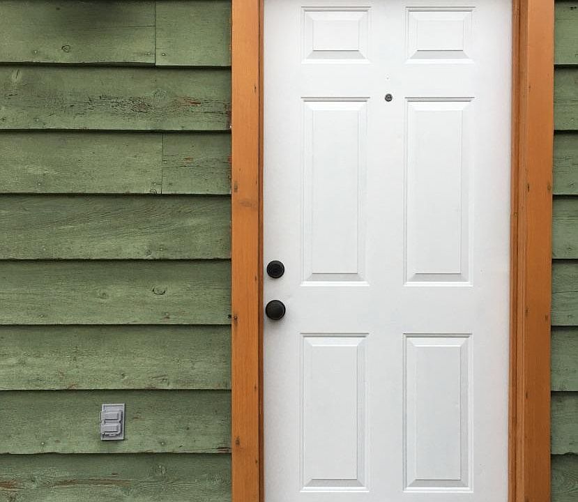 Welcome home! Enjoy reserved parking and private entry. At night, the entry is lit by a motion activated security light.