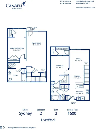 Floor plan Sydney (Live/Work)