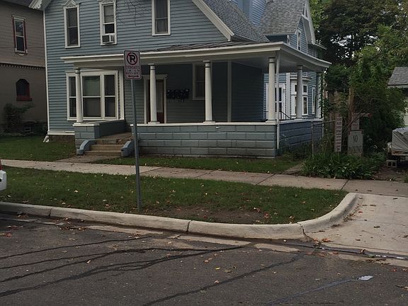 front of house, apartment on right side rear