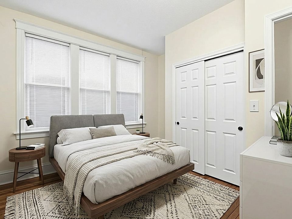 Bedroom #1 is in the front of the apartment.