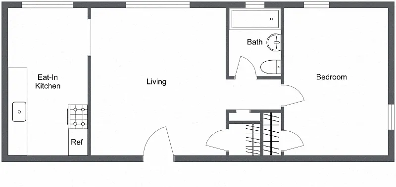 Floor plan 1 Bedroom
