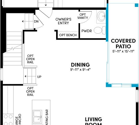 Spark 3 Optional Covered Patio at Uplands in Westminster, CO
