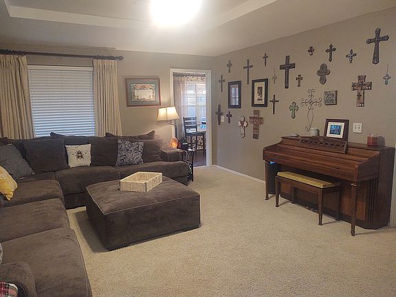 Living room from fireplace