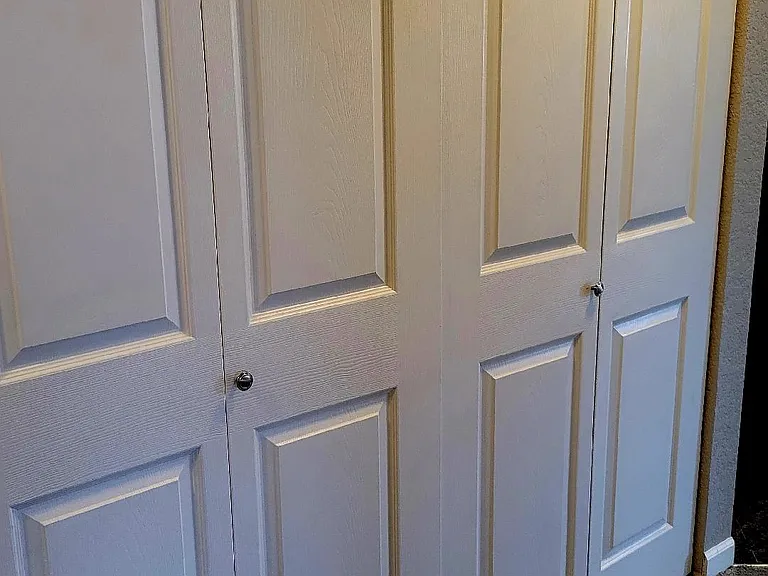 Raised Panel Doors throughout Apartment.