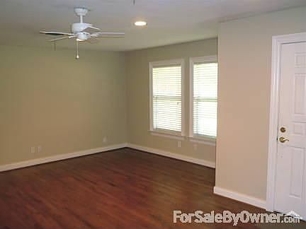 Living room with recessed lighting