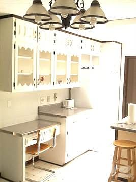 Desk area within kitchen