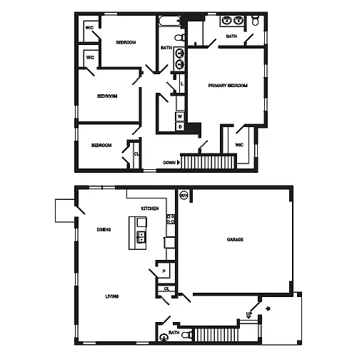 Floor plan 4 x 2.5 Kenzie D1SFsi