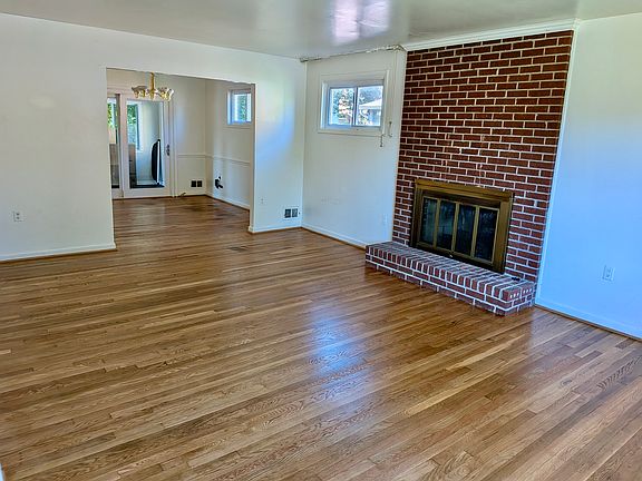 Living room and dining room