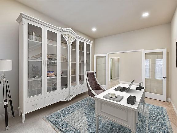 Office/Study virtually staged