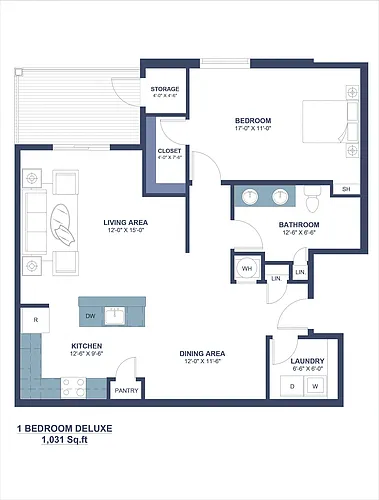 Floor plan 1B