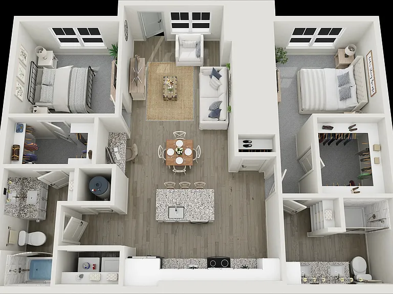 B1 floor plan Populus Pooler