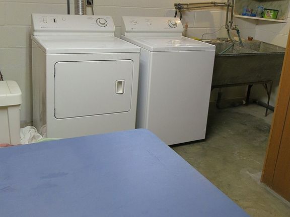 laundry area (basement)