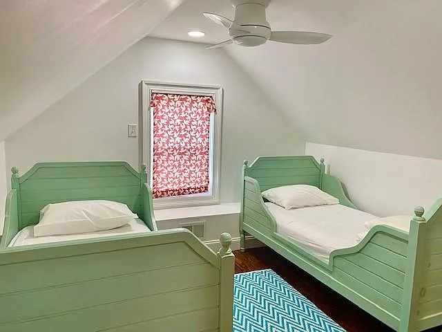 Thirs floor sleeping area, living room couch also pulls out