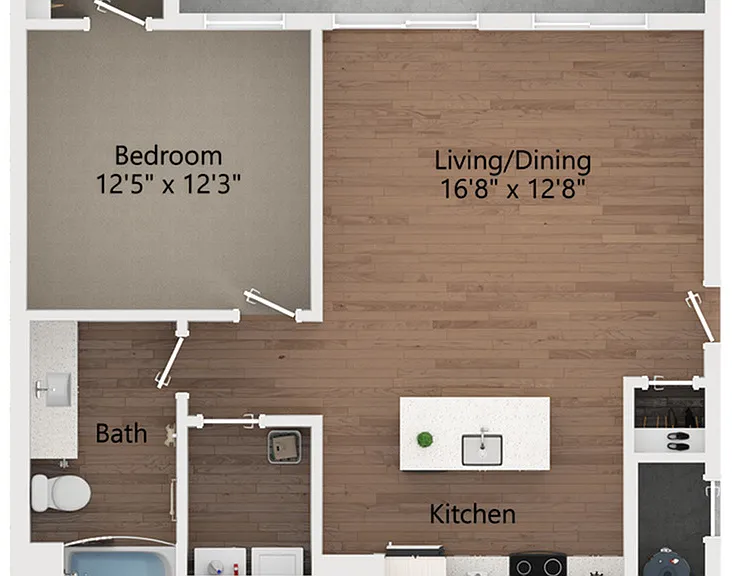 1 Bedroom | 1 Bath 1 Bedroom | 1 Bath