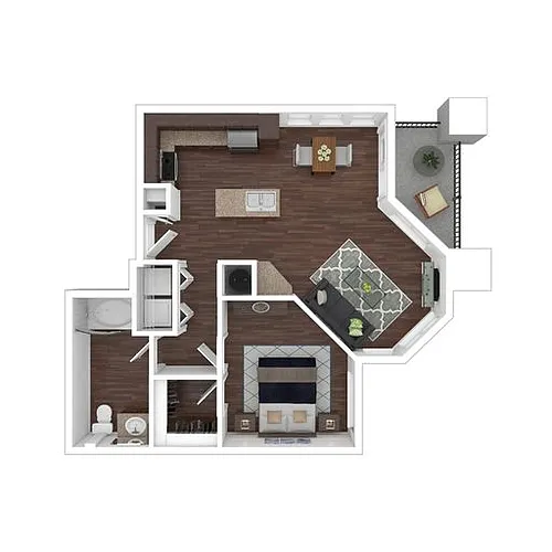 Floor plan 1X1