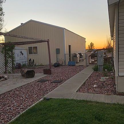 back of house and garage