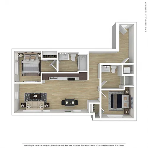 Floor plan 2X2 A
