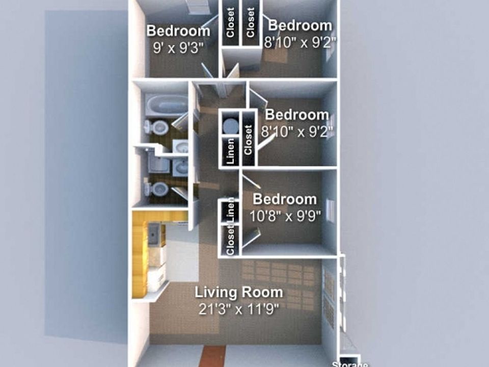 2nd image of 122 North St #4B-2Ba-1046Sqft
